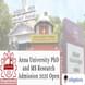 Anna University PhD and MS Research Admission 2025 Open; Check Details Here